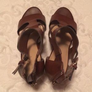 Lightly used Liz Claiborne tan heels